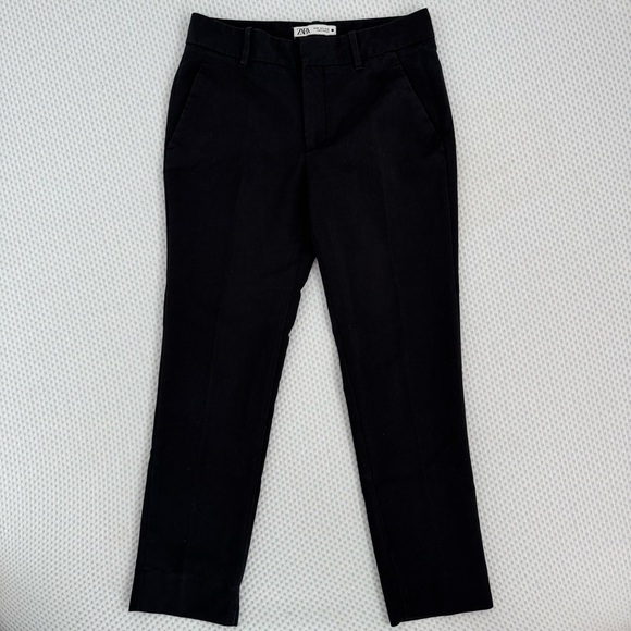 Zara Women’s Tailored Black Pleated Ankle Dress Pants In Size 4 - Picture 8 of 9